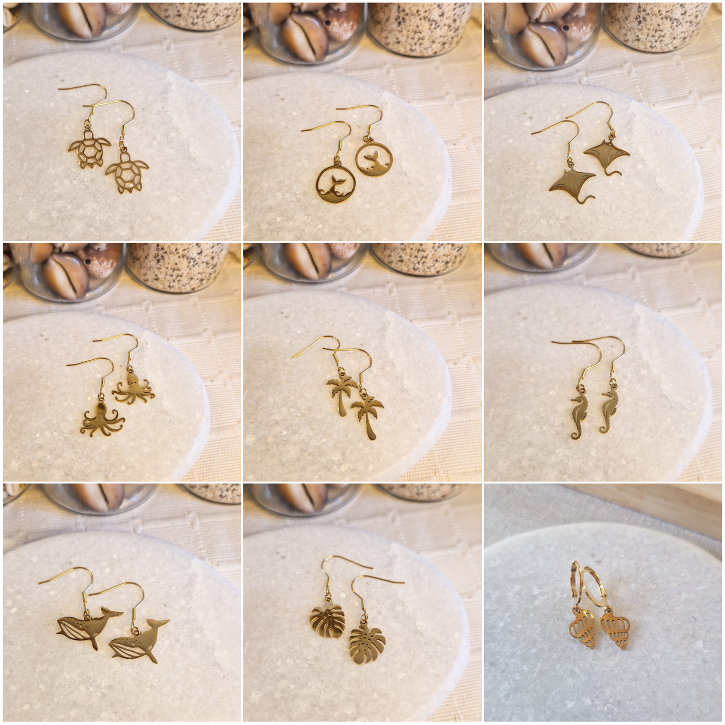 Boucles d’oreilles - Collection Océan