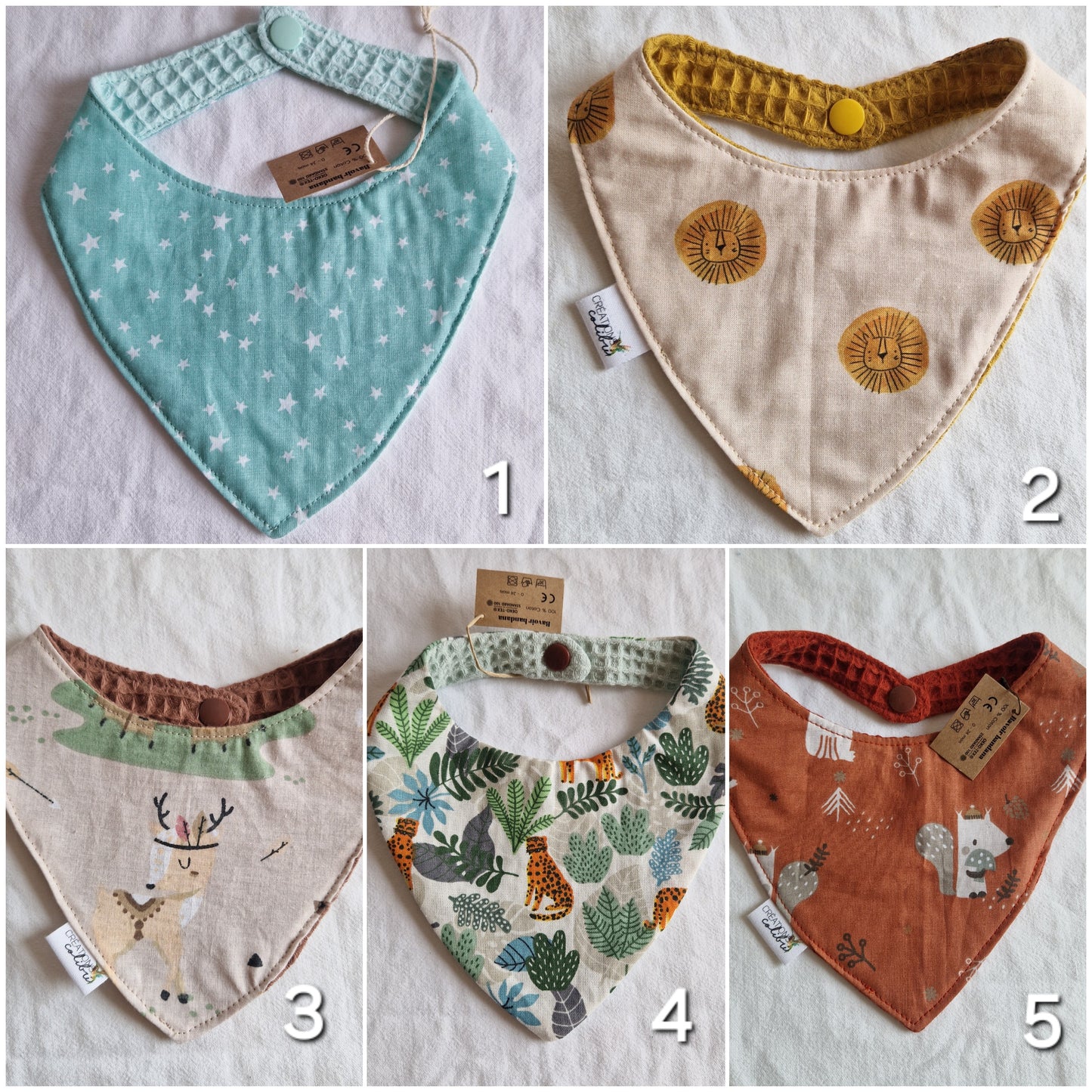 Bavoir bandana - Creations Colibri
