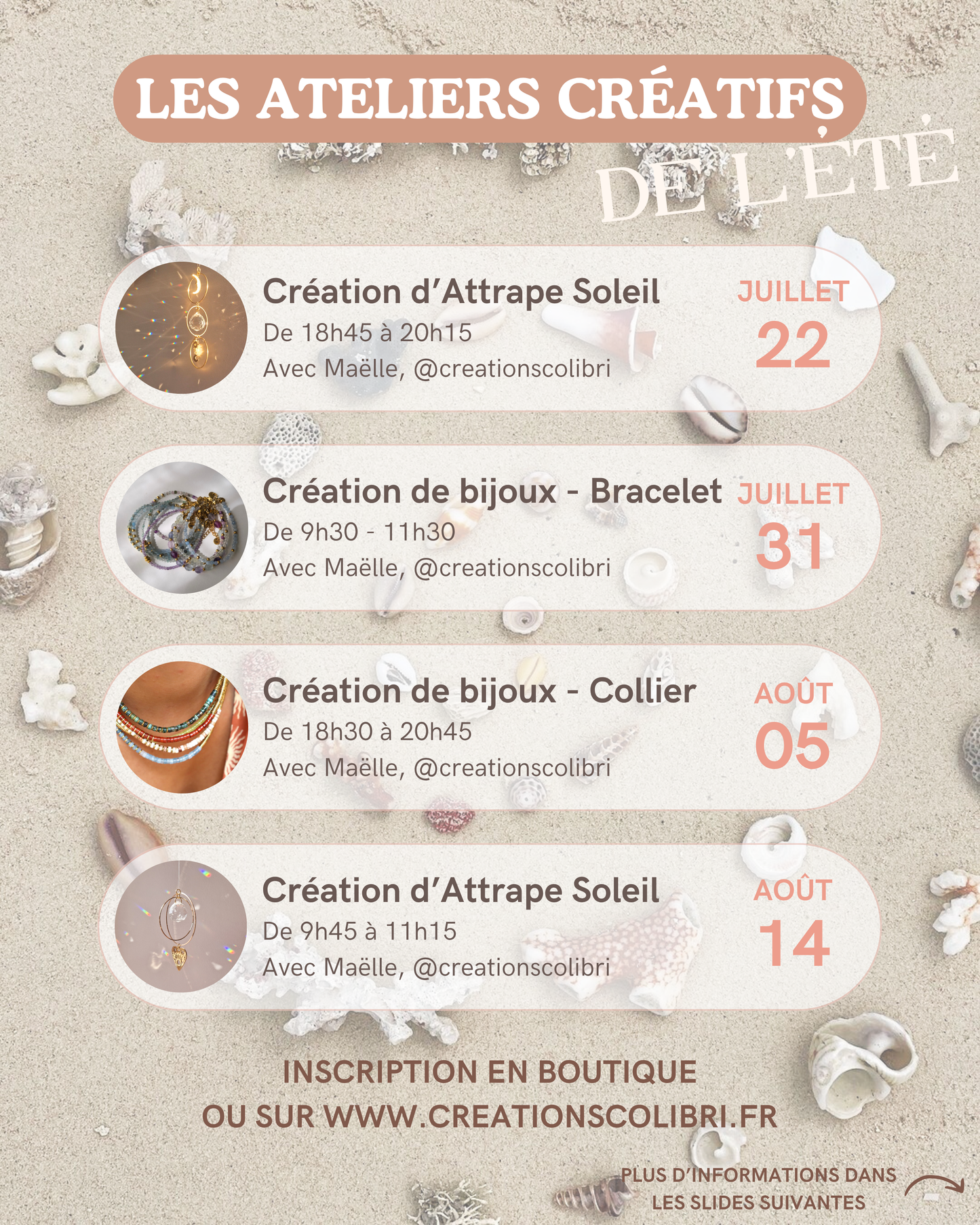 Atelier Création d’un attrape-soleil - 22 juillet