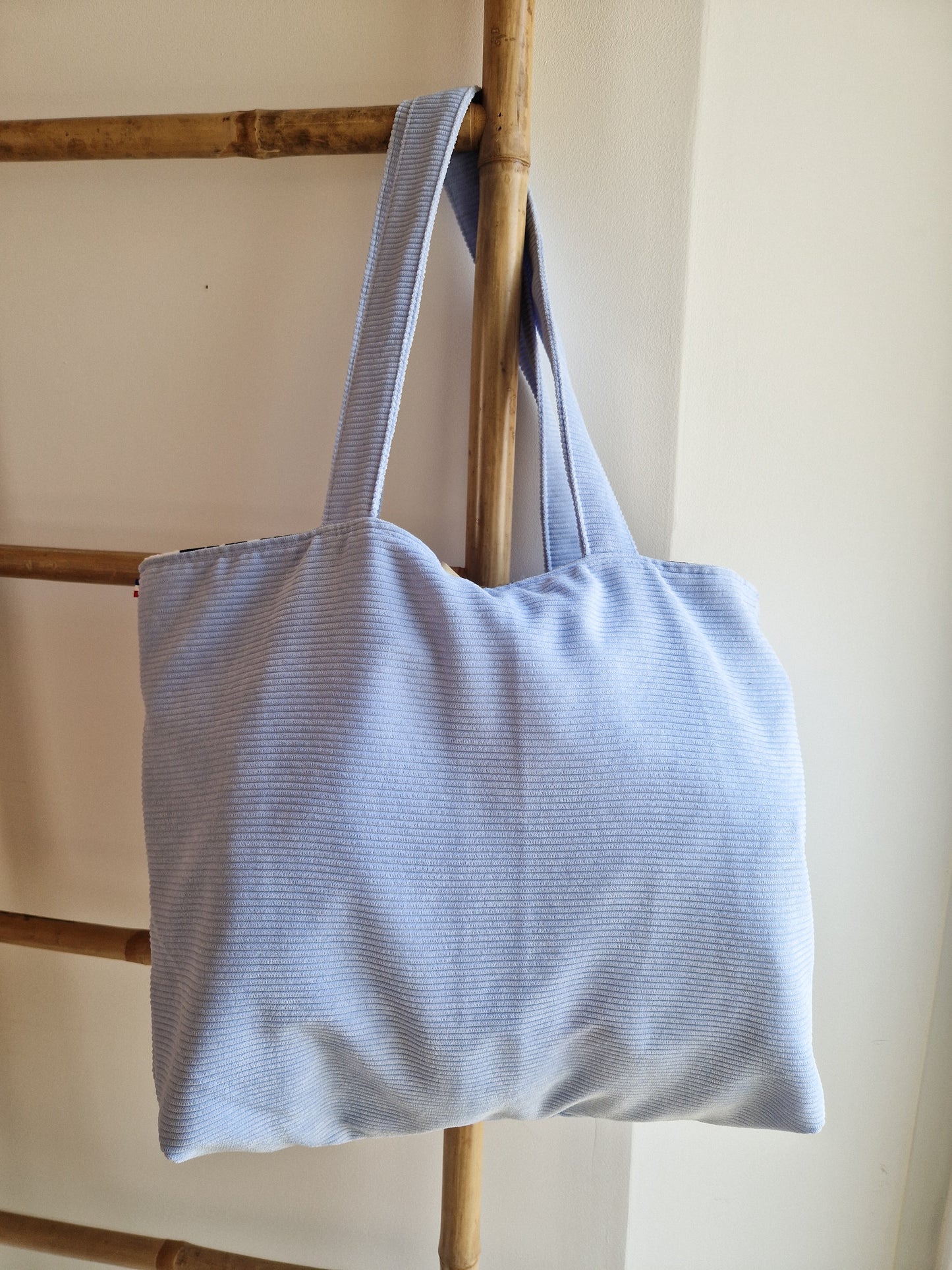 Sac en velours Bleu Ciel