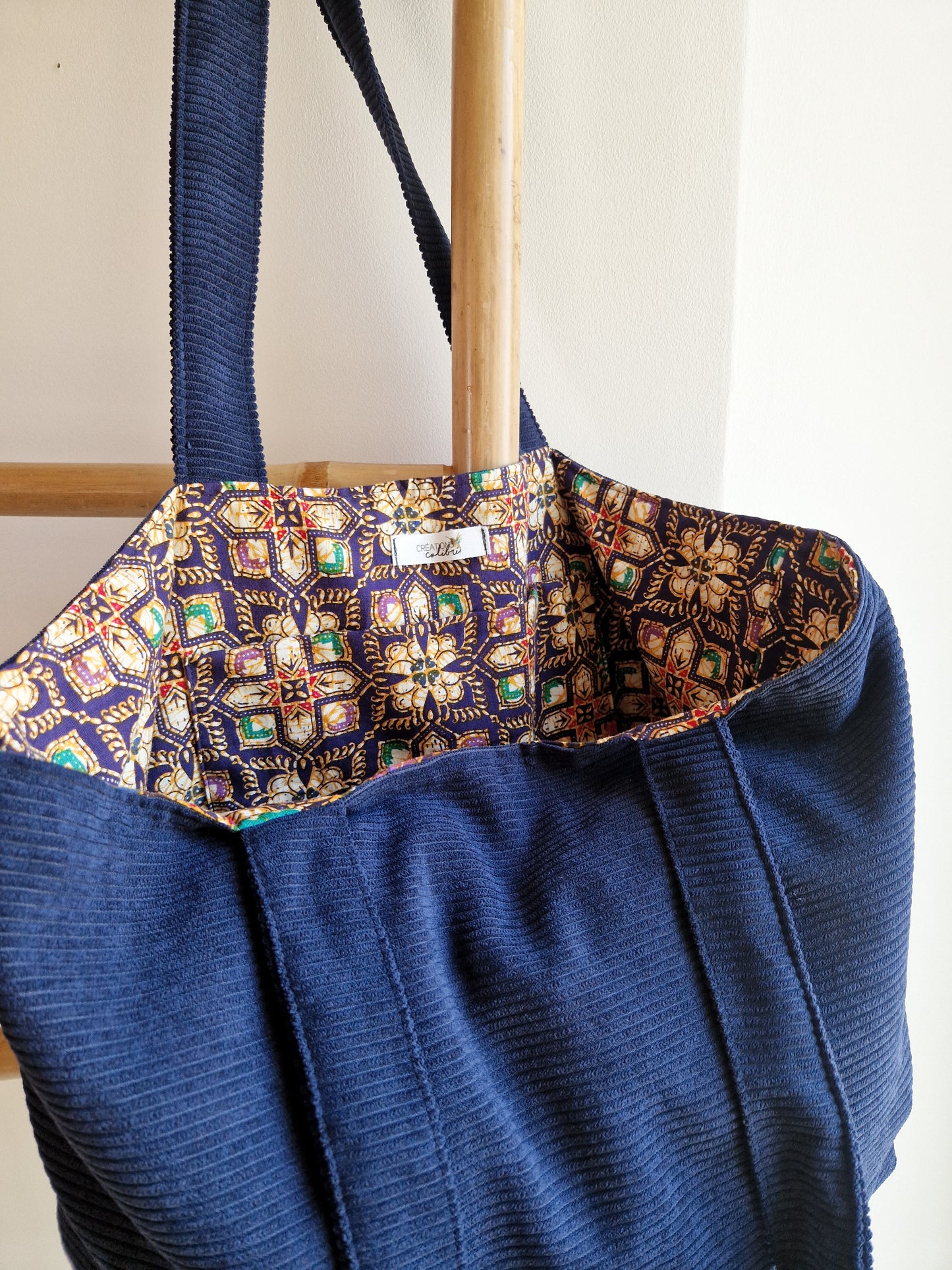 Sac en velours Bleu Marine