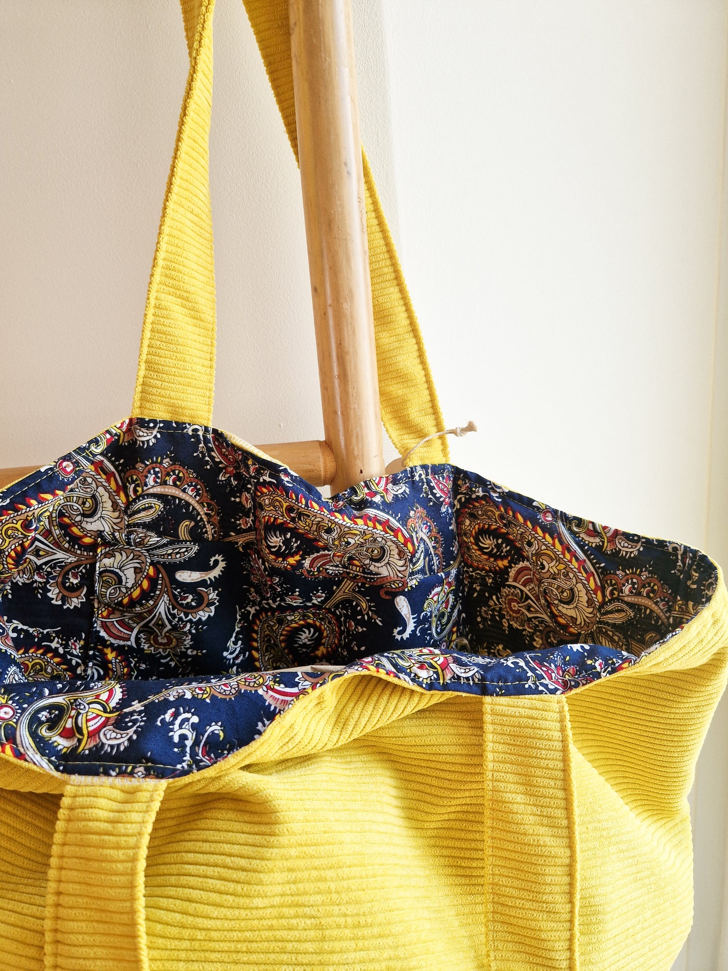 Sac en velours Jaune