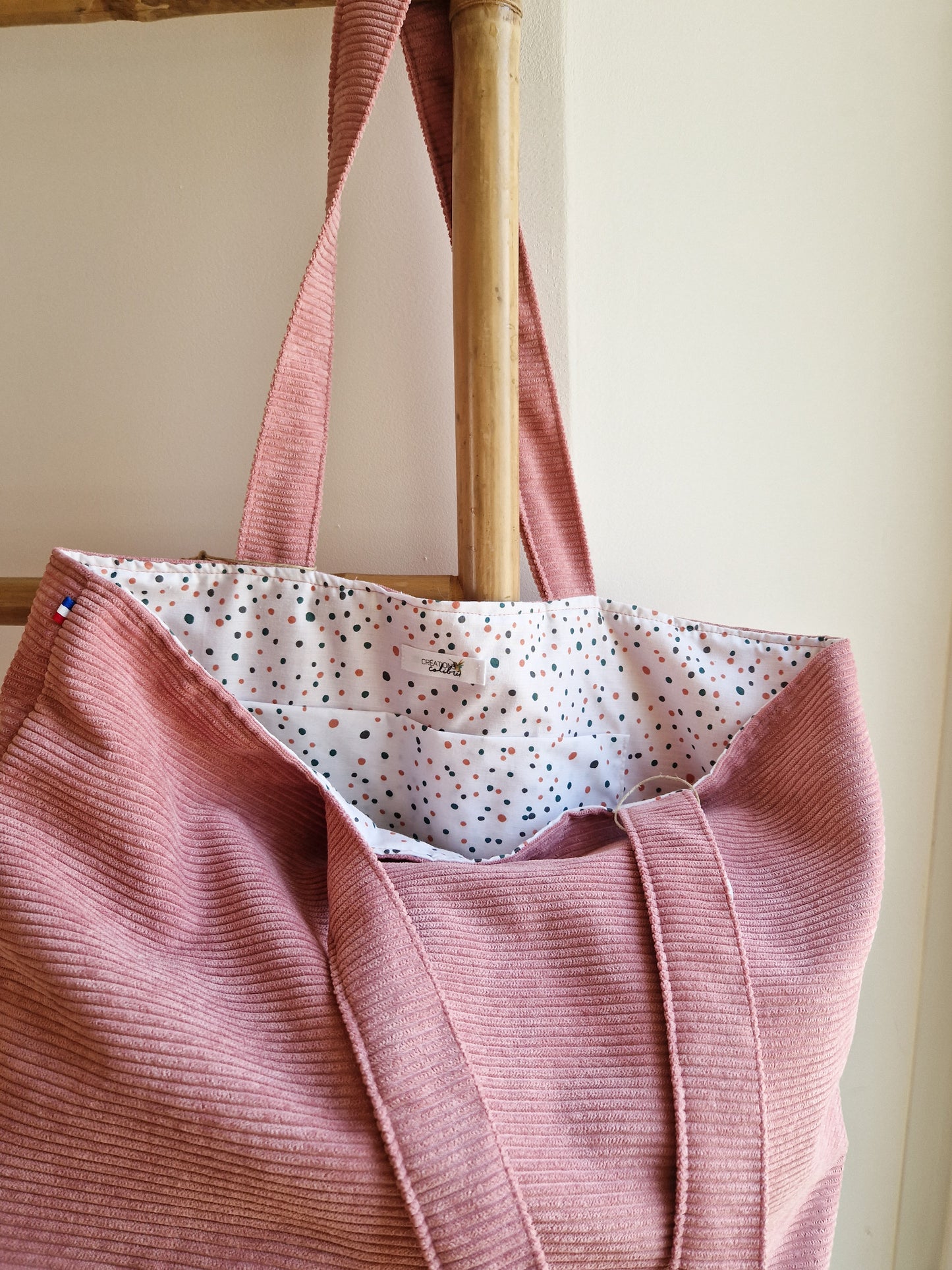 Sac en velours Vieux Rose