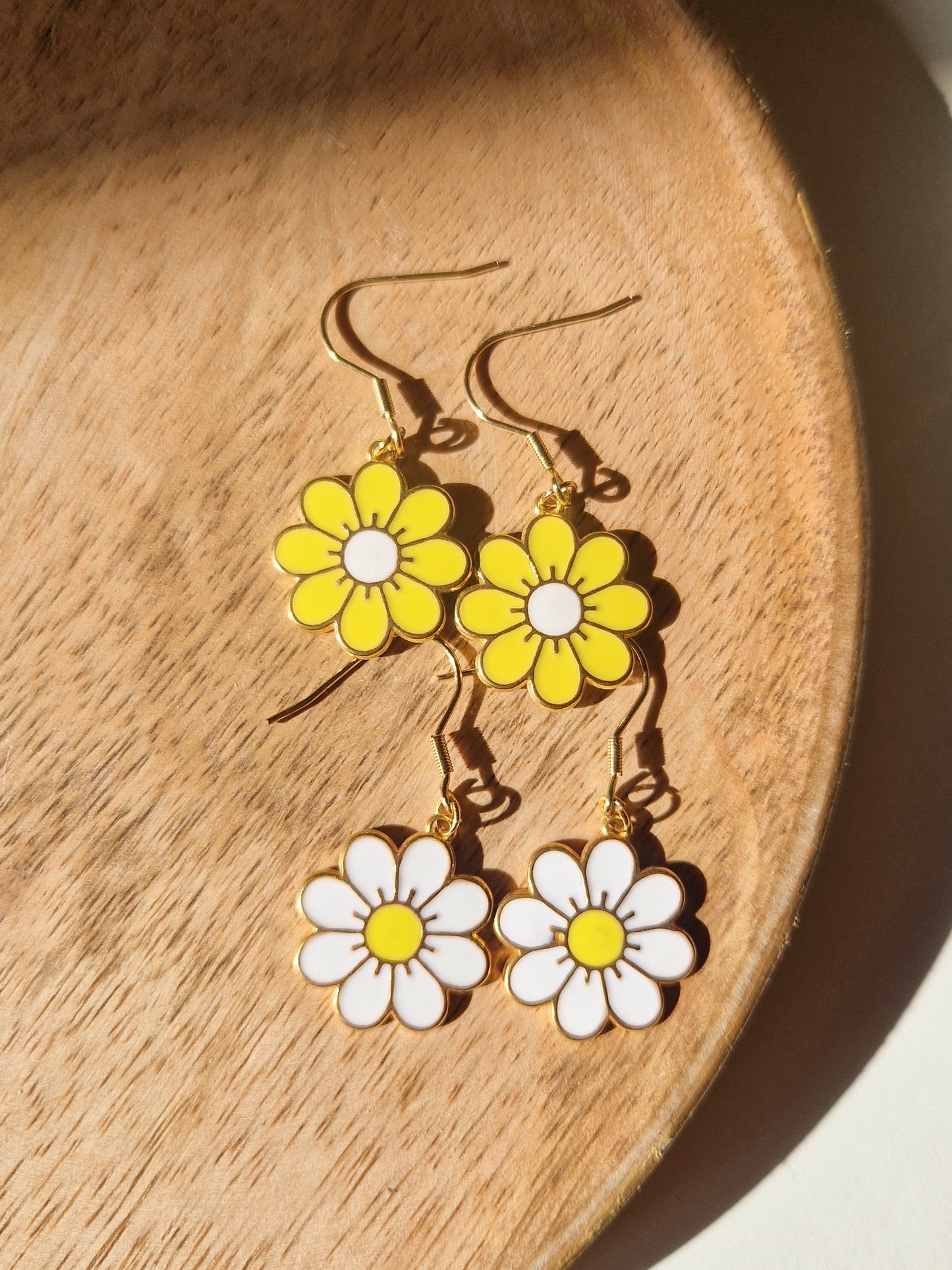 Boucles d'oreilles Pâquerettes