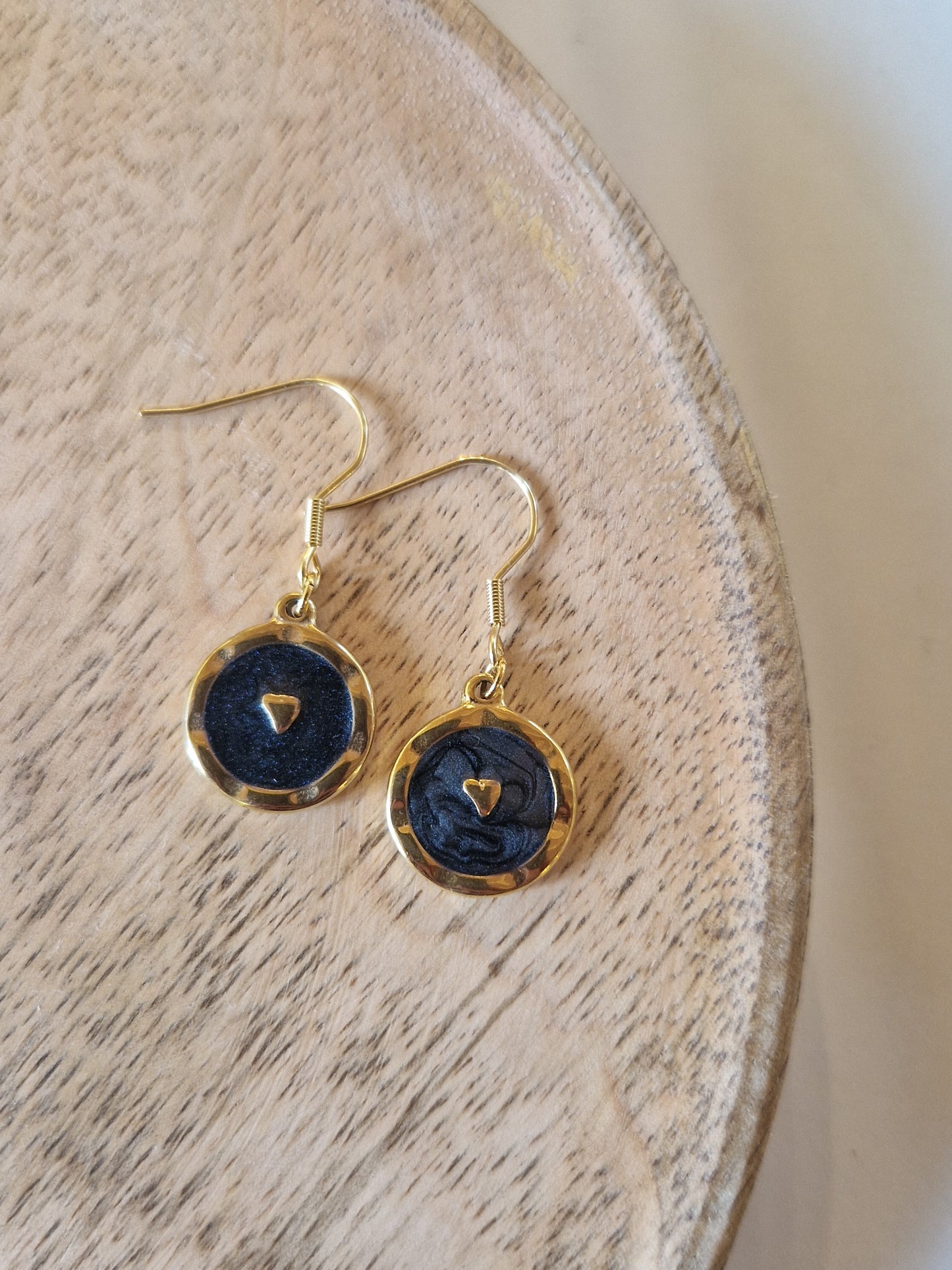 Boucles d'oreilles Martha Noires