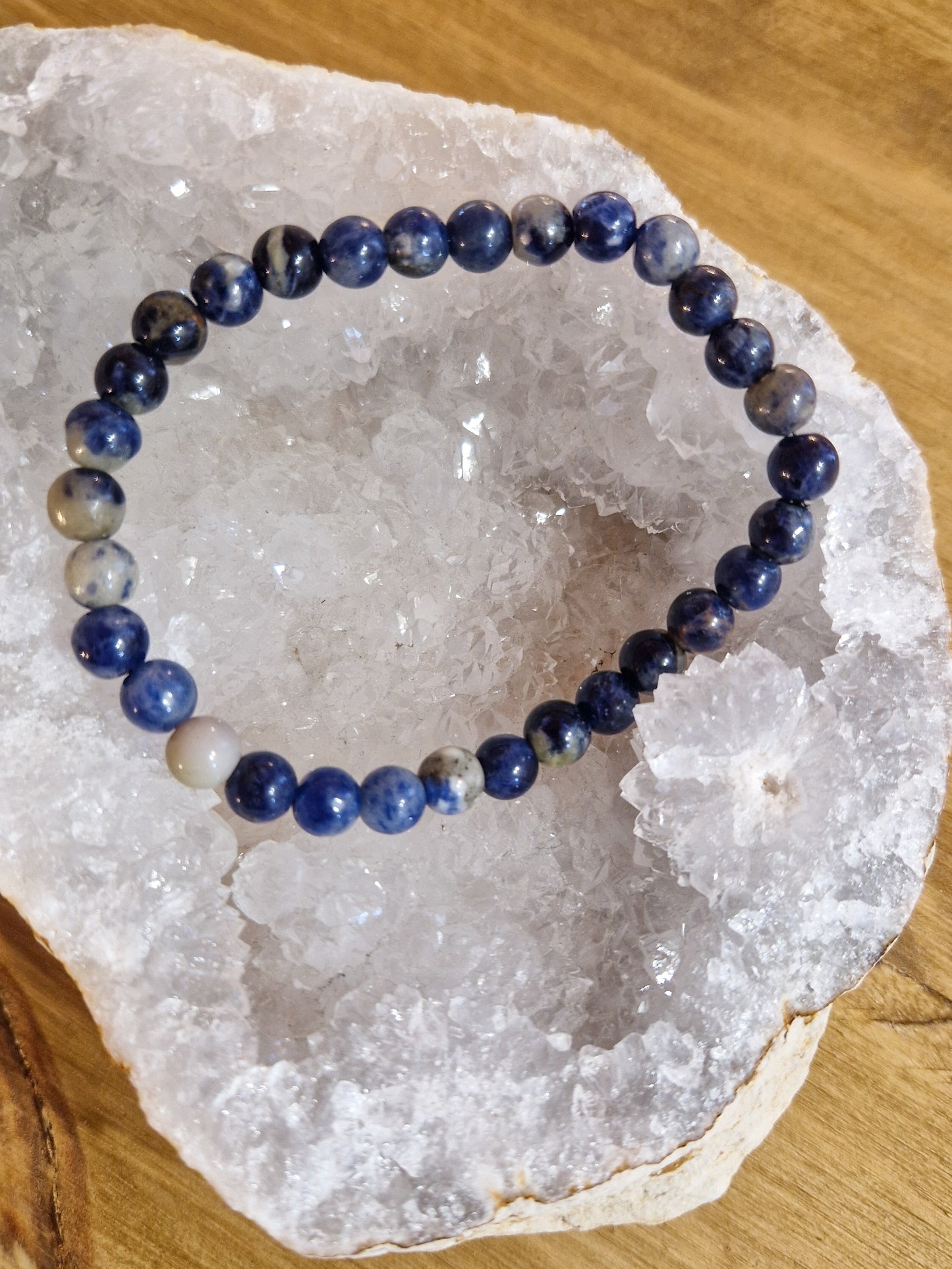 Bracelet lithothérapie - Sodalite