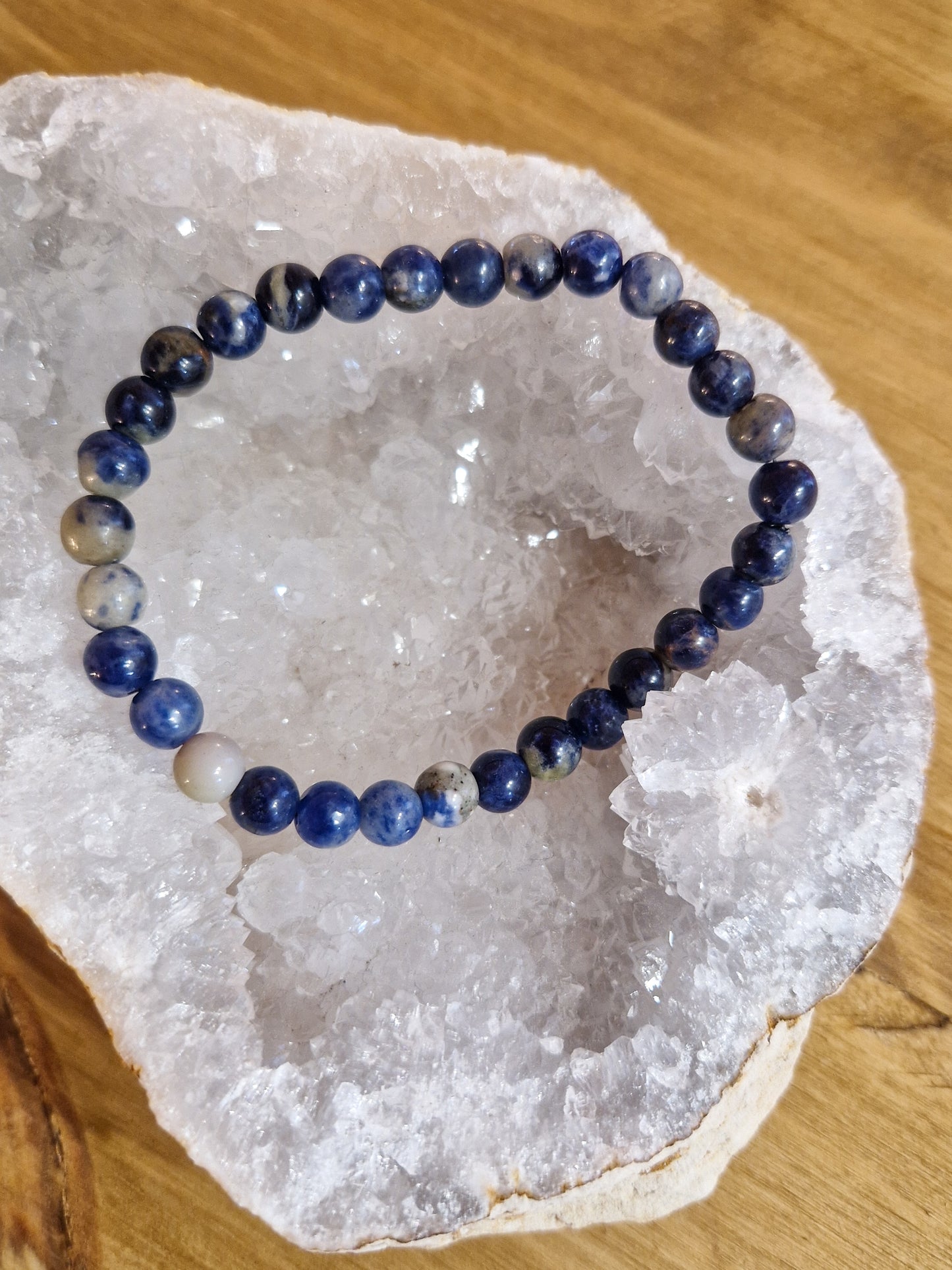 Bracelet lithothérapie - Sodalite