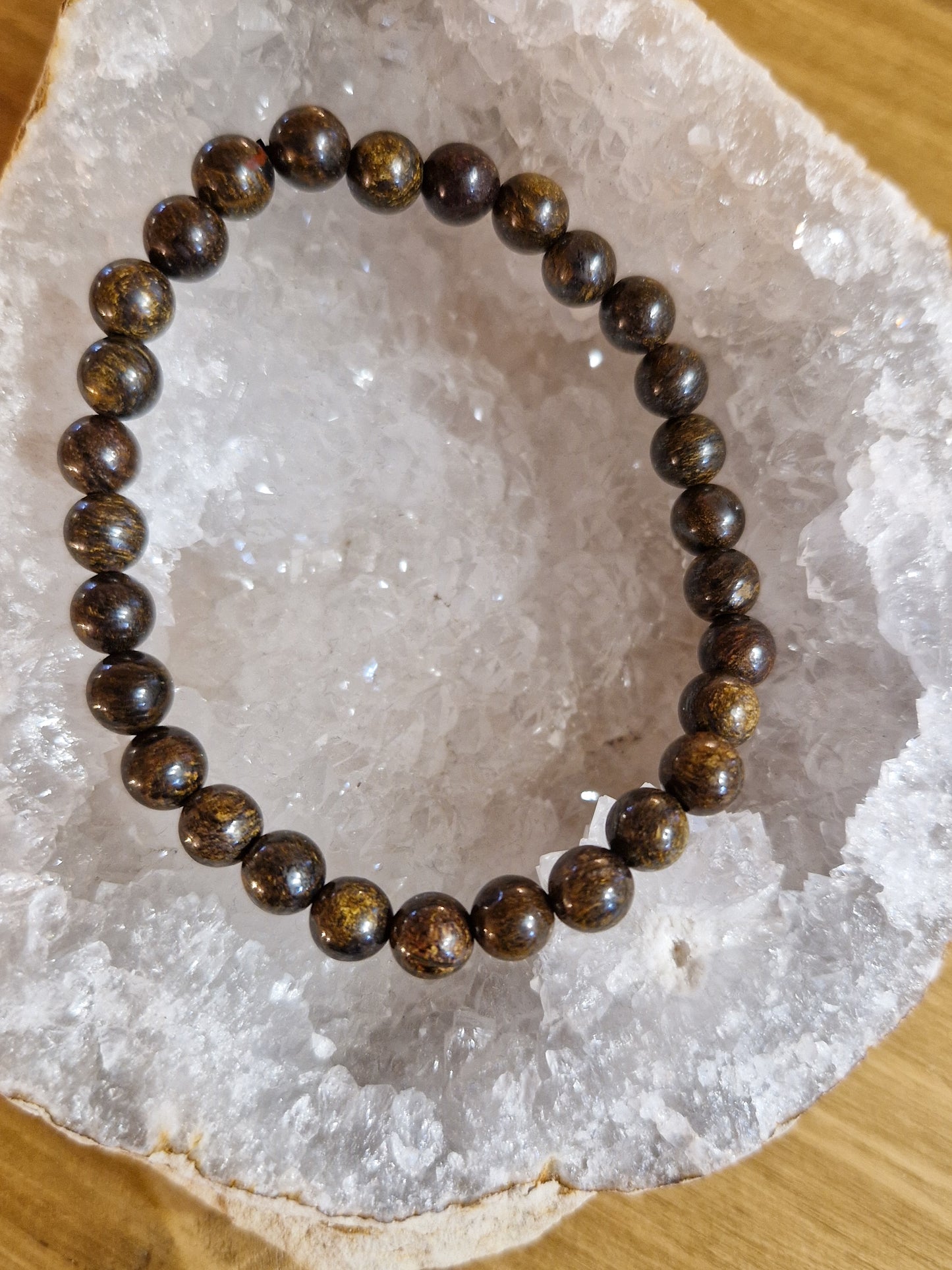 Bracelet lithothérapie - Bronzite