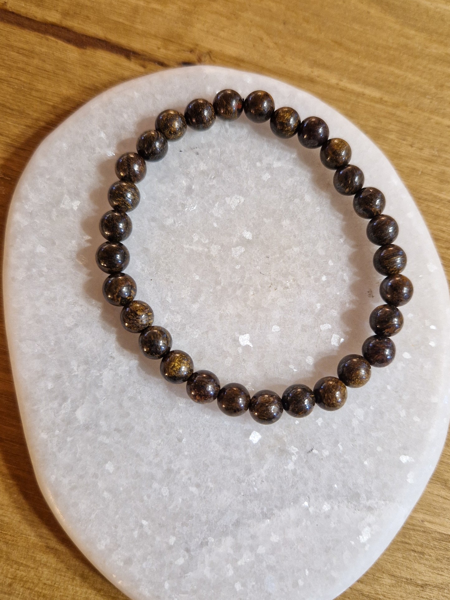 Bracelet lithothérapie - Bronzite