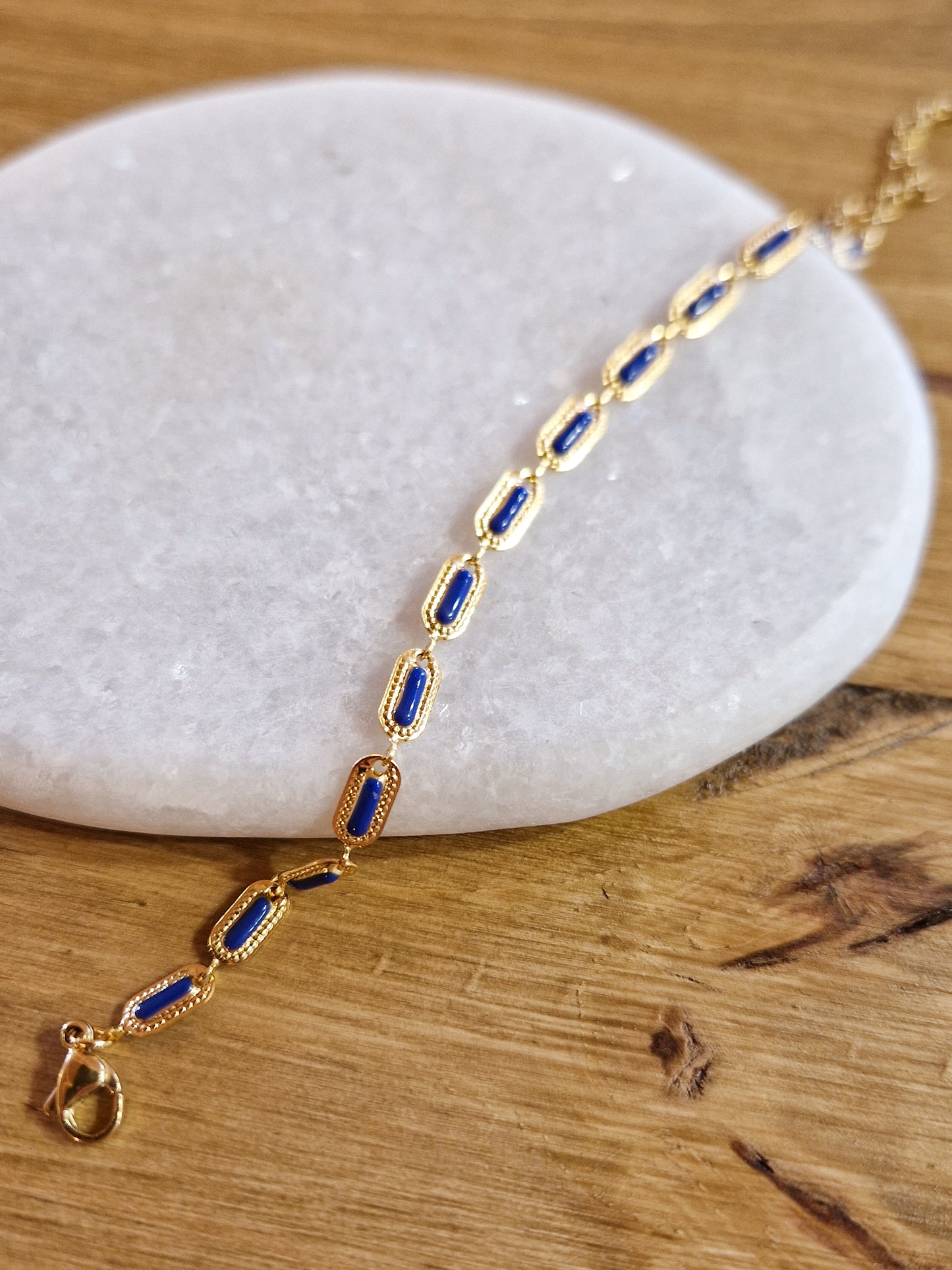 Bracelet Kaya bleu marine