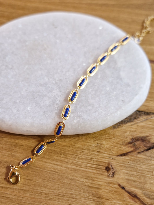 Bracelet Kaya bleu marine