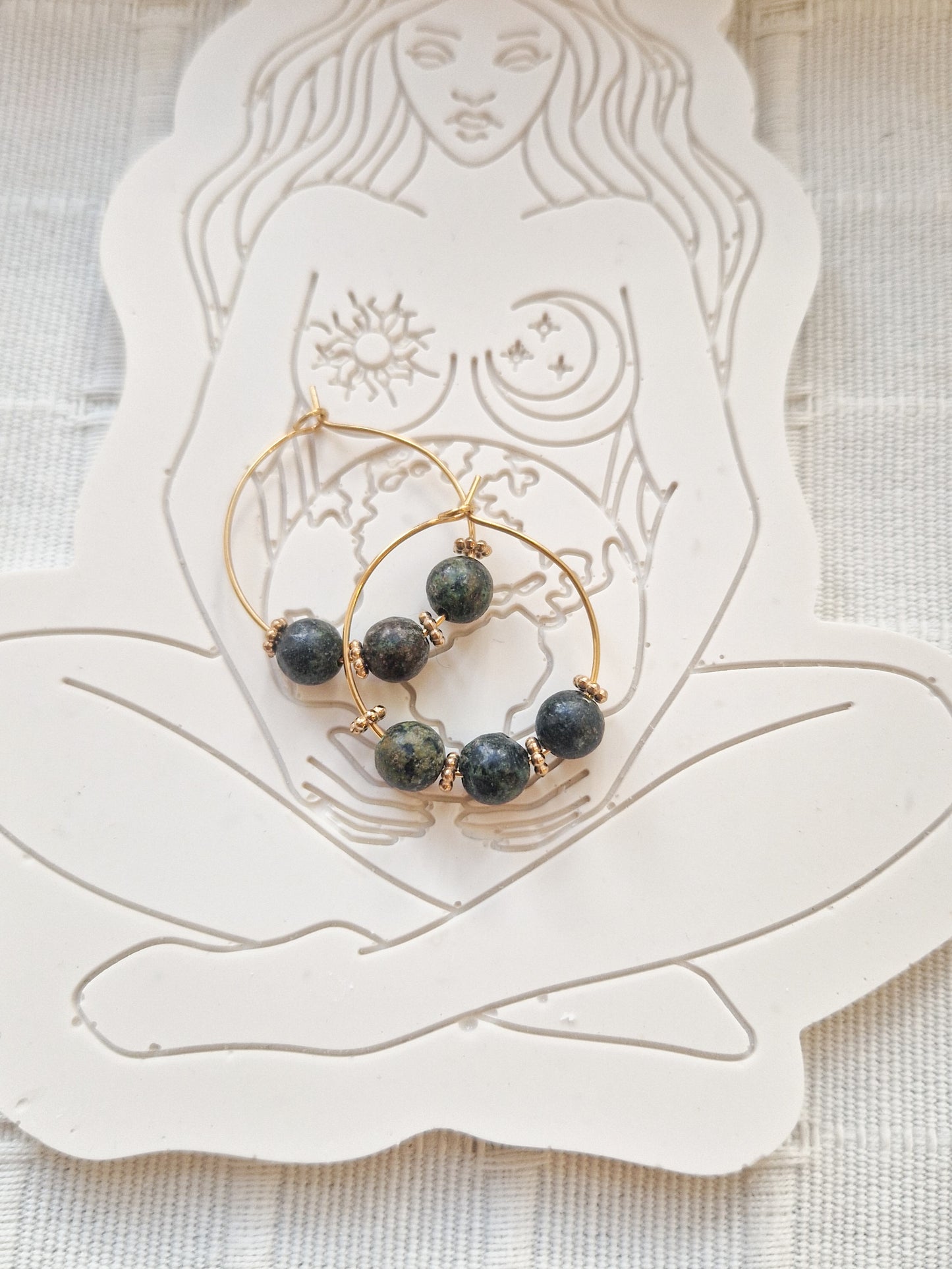 Boucles d'oreilles Eko Turquoise Africaine