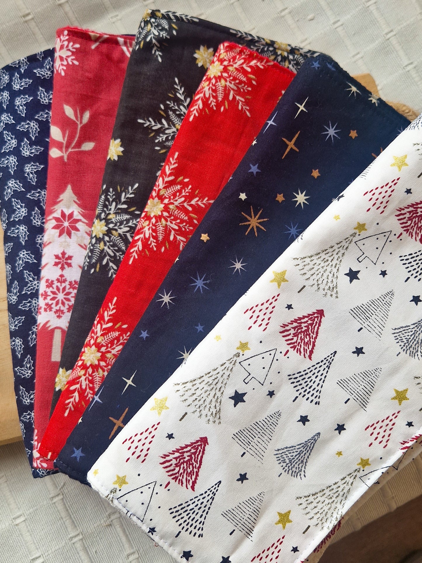 Duo de serviettes de table motif de Noël