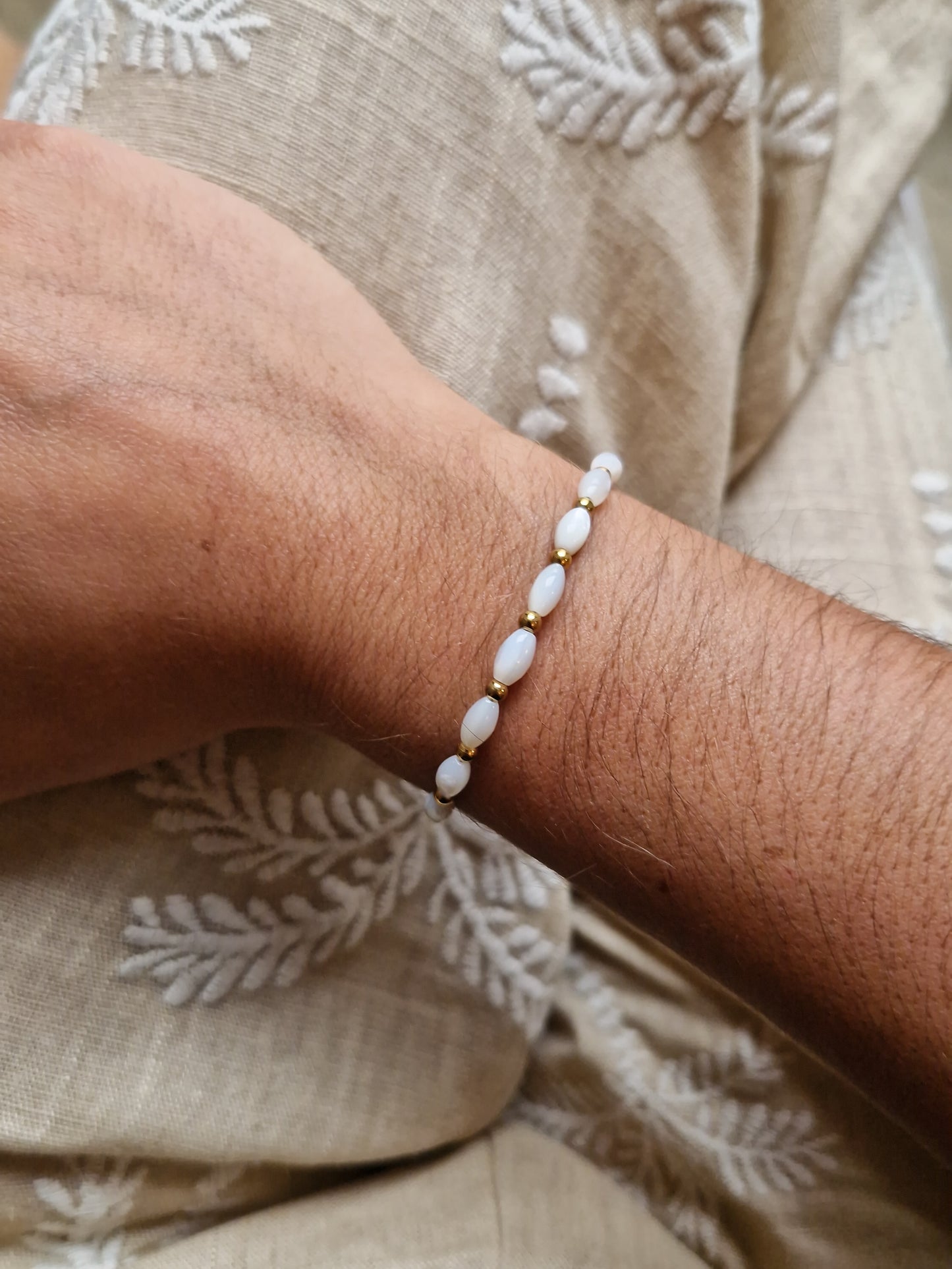 Bracelet Nacre - Grain de Riz