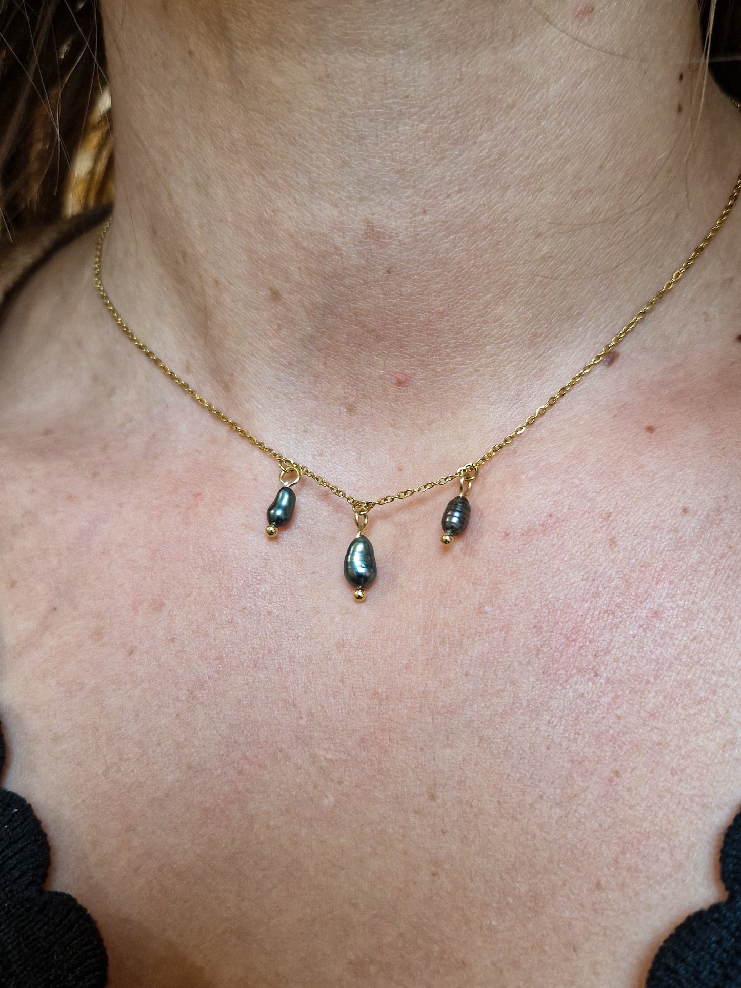 Ras de cou Tuamotu - Perles de Tahiti - Modèle unique