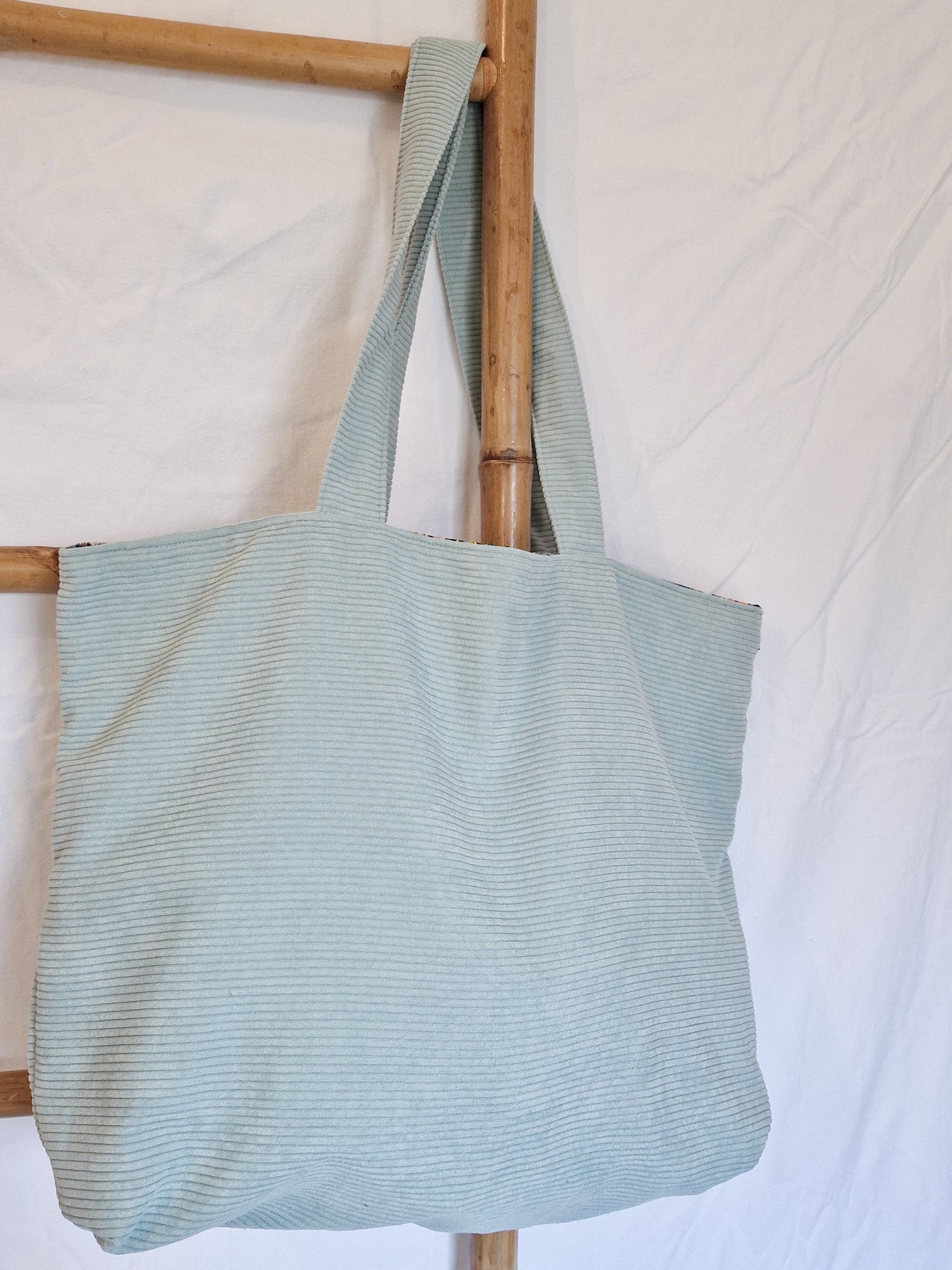 Sac en velours Turquoise