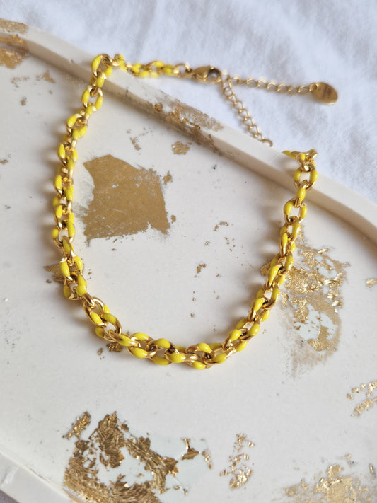 Bracelet de cheville Sarah Jaune