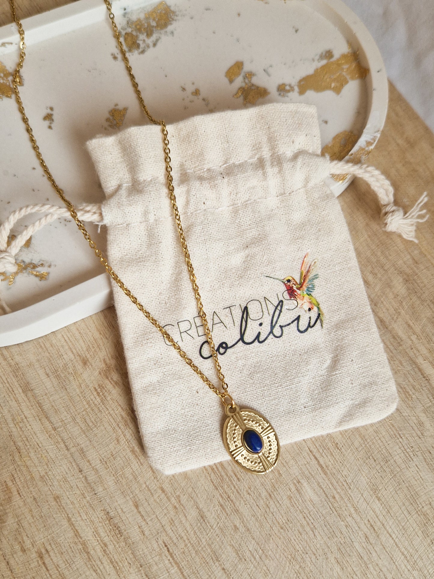 Collier Oedipe Lapis Lazuli