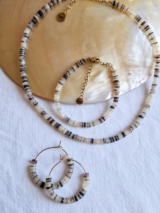 Boucles d'oreilles en coquillage