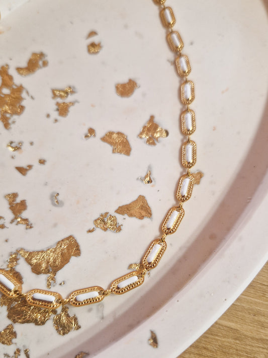 Ras de cou Kaya blanc