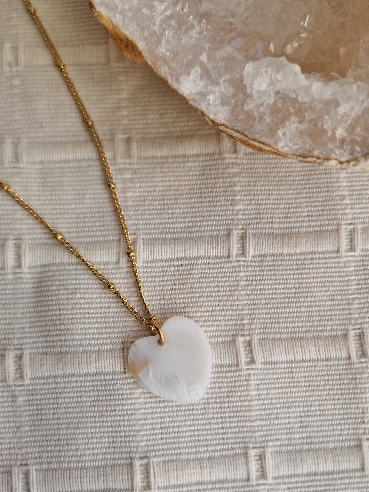 Collier Coeur Nacre