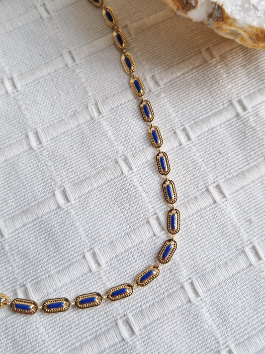 Ras de cou Kaya bleu marine