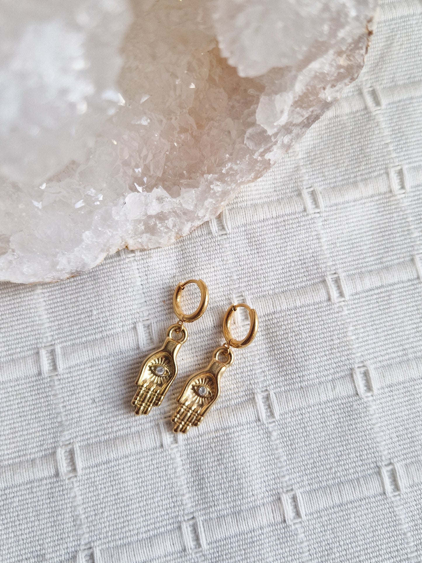 Boucles d'oreilles Main Protectrice