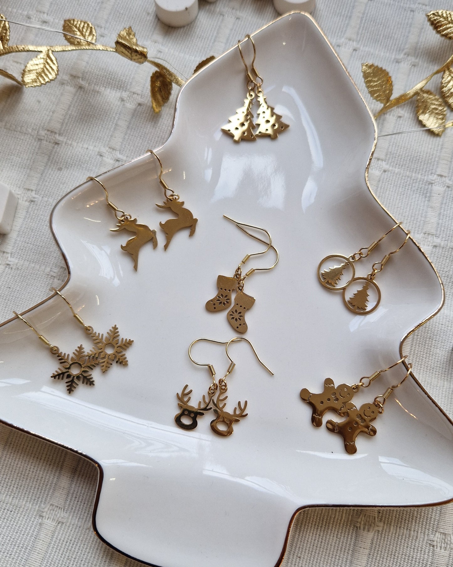 Boucles d'oreilles de Noël