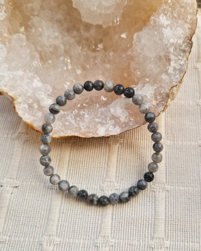 Bracelet lithothérapie - Labradorite noire