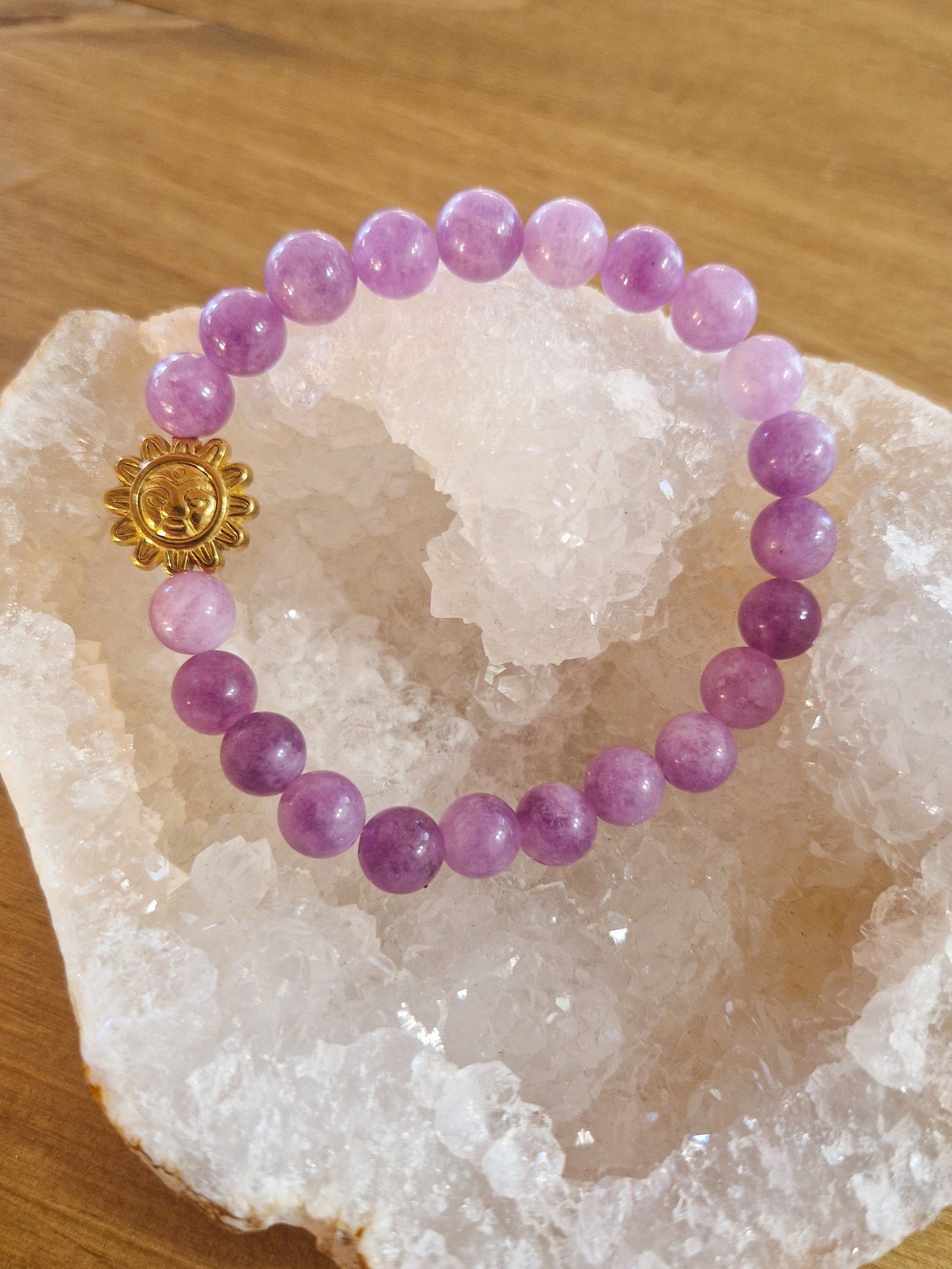 Bracelet lithothérapie - Lépidolite