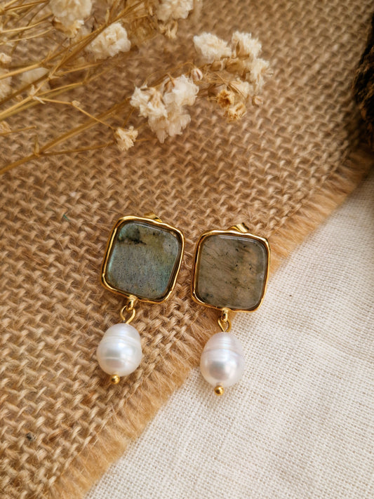 Boucles d'oreilles Labradorite