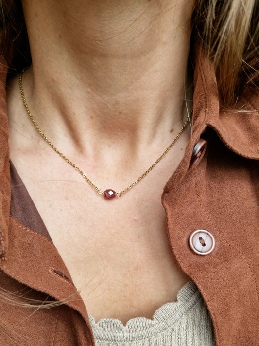Collier Jane - Grenat
