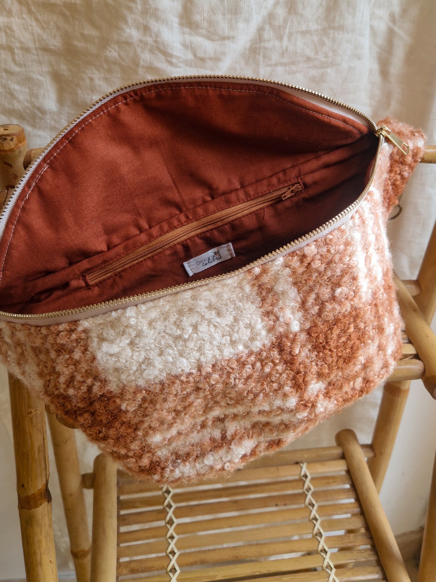 Édition limitée - Sac Banane Bouclette Tartan Taille Large