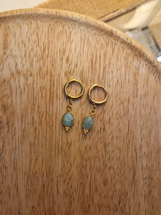 Boucles Ana Amazonite