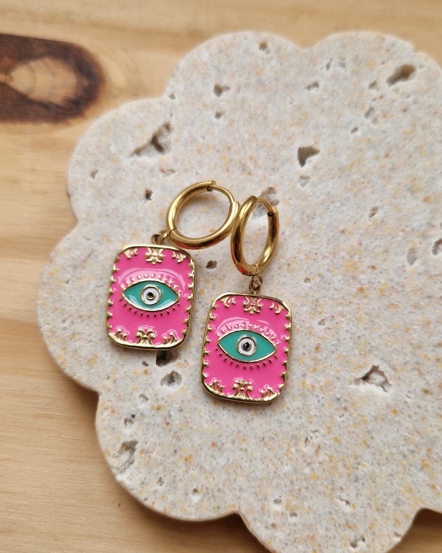 Boucles d’oreilles Kali - rose