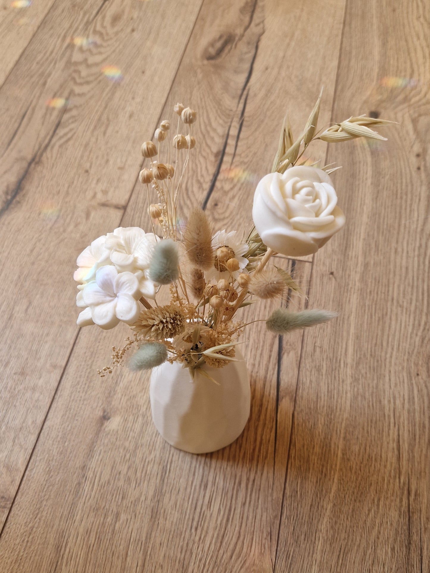 Bouquet de fondants parfumés et fleurs séchées