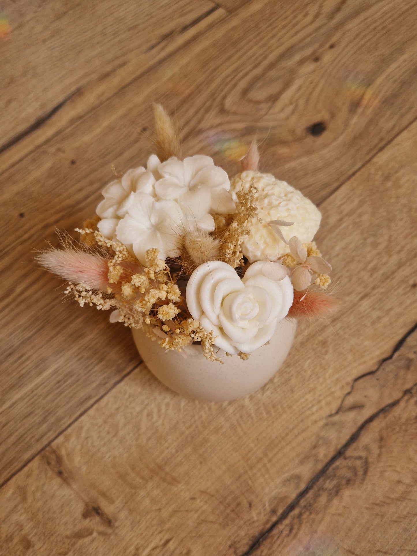 Bouquet de fondants parfumés et fleurs séchées