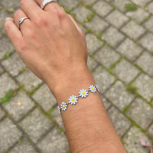 Bracelet Marguerite argent