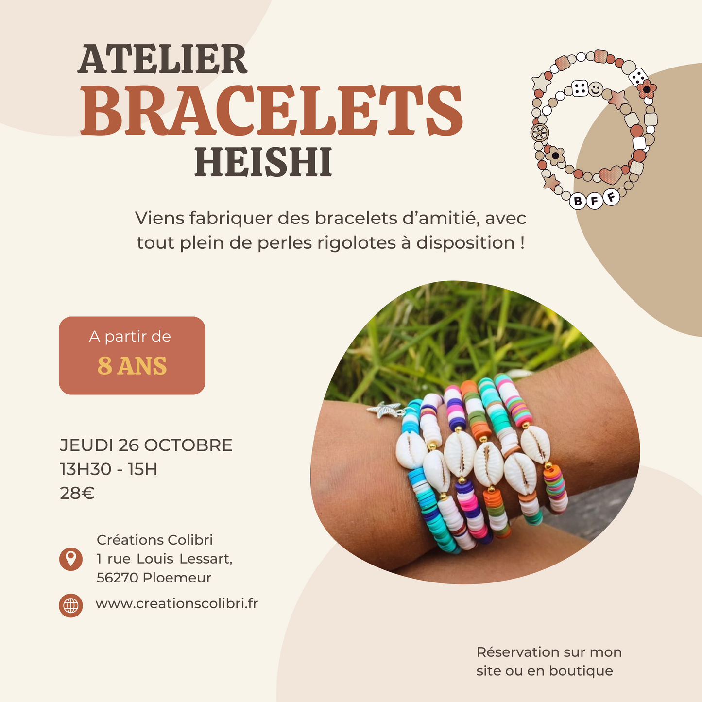 Ateliers de la Toussaint - Enfants - 26 octobre - Bracelets d’amitié