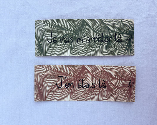 Marque page Lettres & Créa