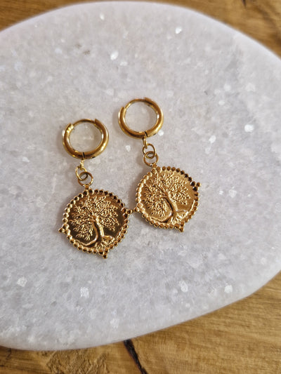 Boucles d'oreilles Arbre de vie