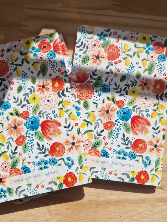 Carnet fleuri