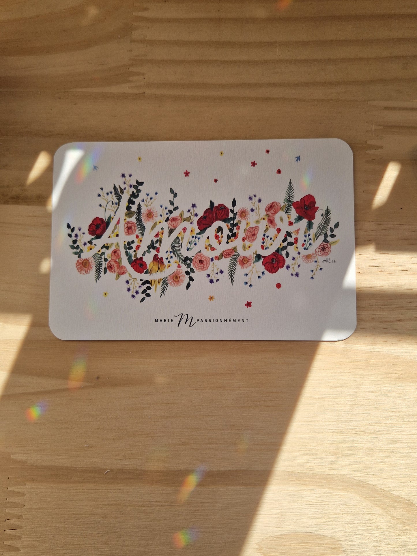 Carte postale Amour