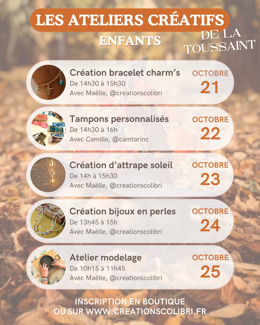 Atelier Enfants : Bijoux en perles - 24 octobre