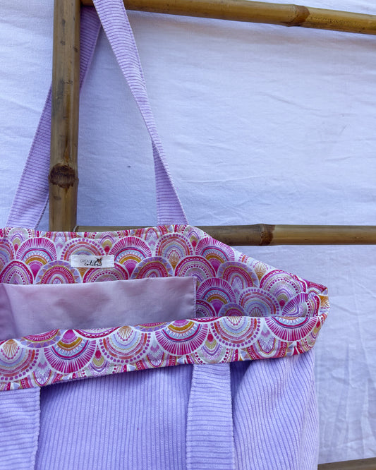 Sac en velours Lilas