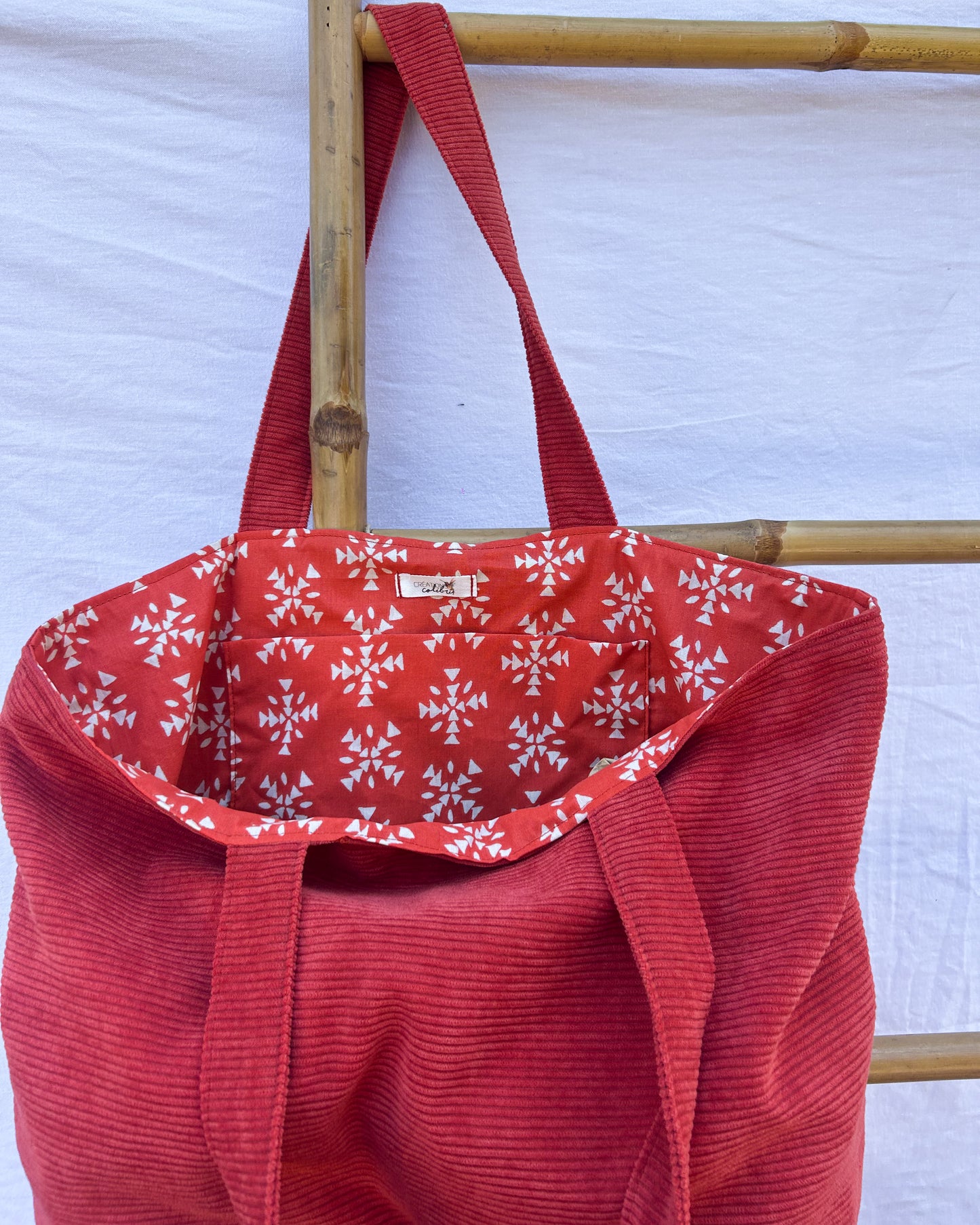 Sac en velours Terracotta