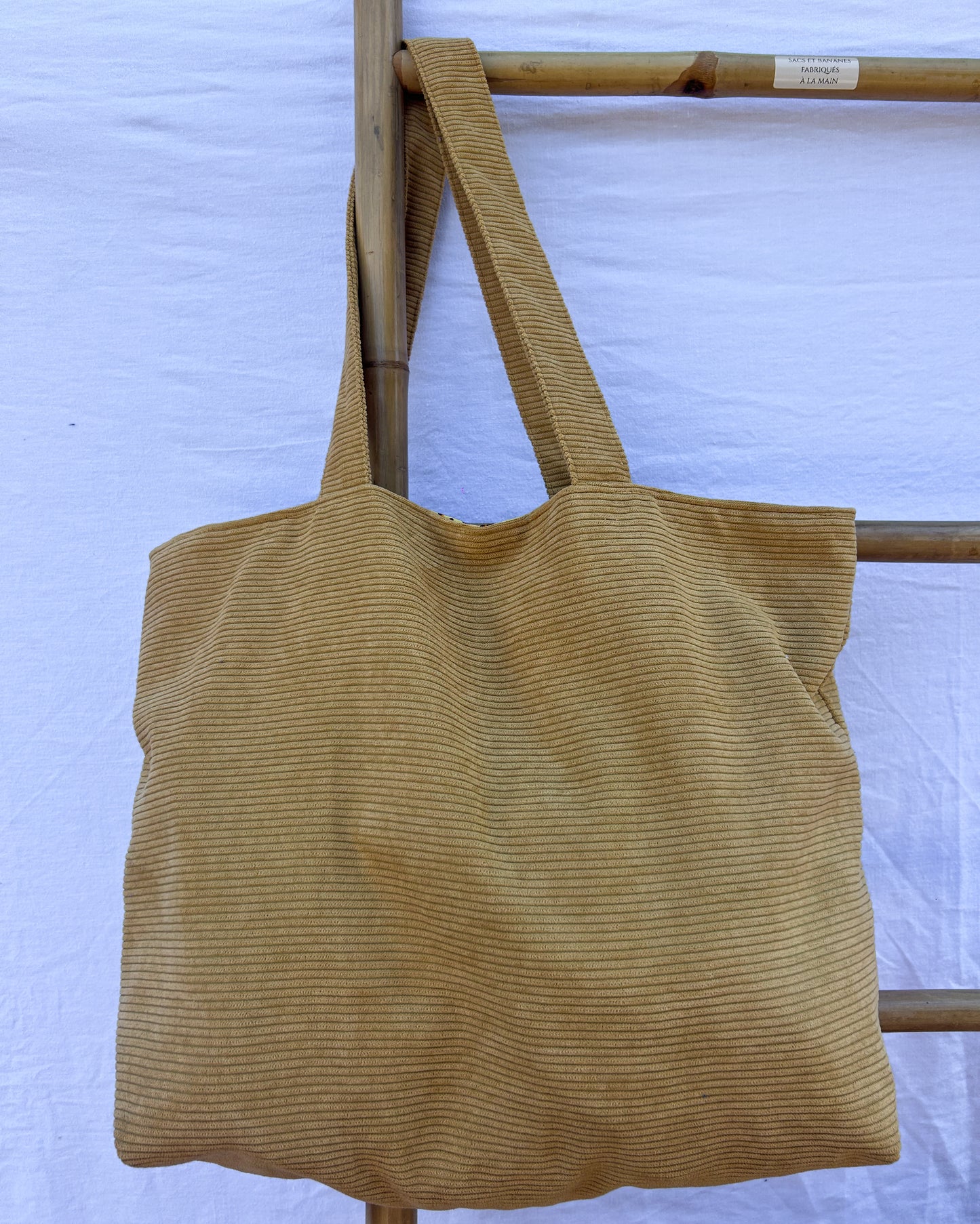 Sac en velours Moutarde