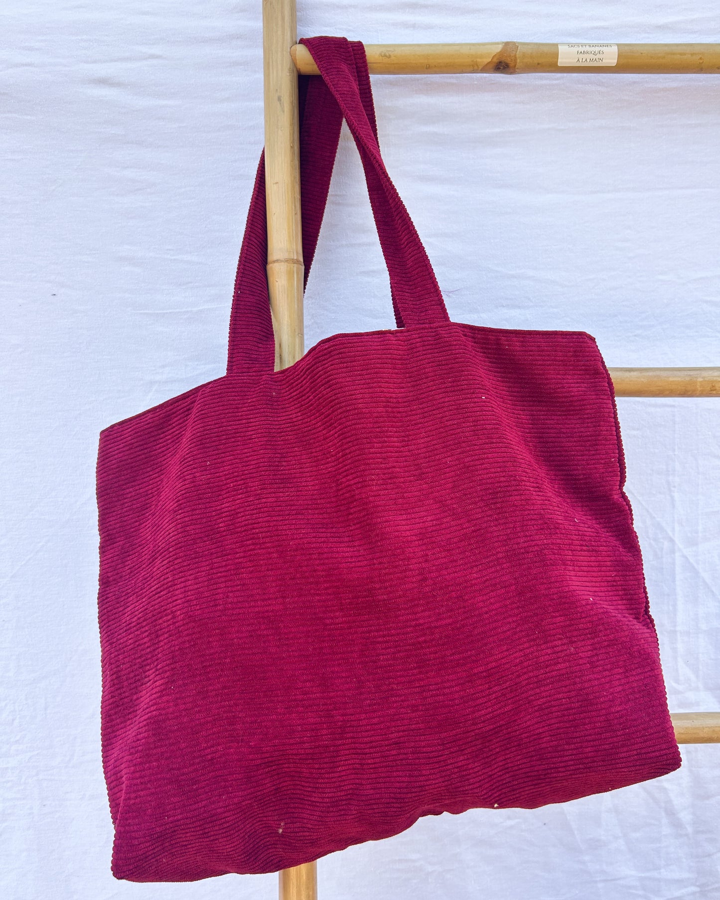 Sac en velours Bordeaux