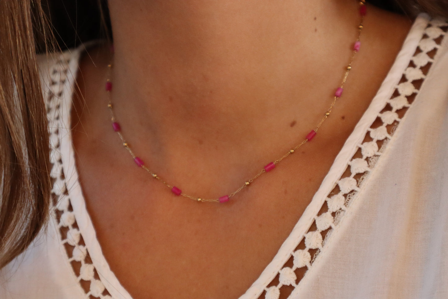 Ras de cou Belem Rose