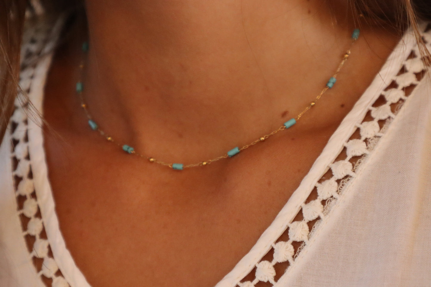 Ras de cou Belem Turquoise